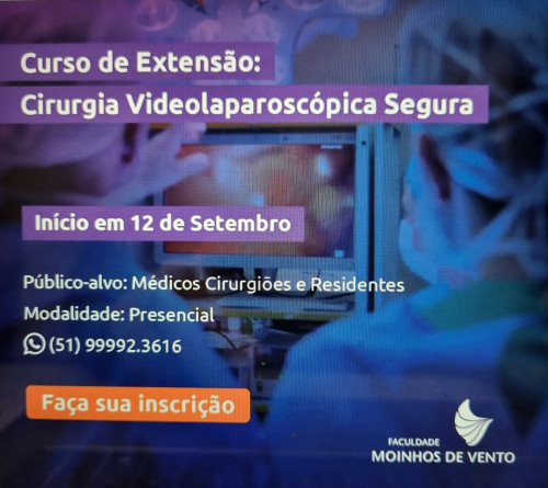 Lançamento Curso de Extensão em Cirurgia Videolaparoscópica Segura